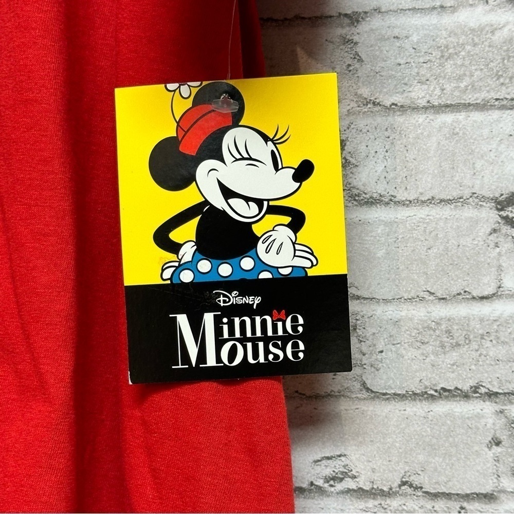 DISNEY Mickey Mouse MOM Women's Size XL Graphic T-Shirt Red Short Sleeve Tee NEW - Picture 5 of 7